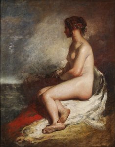 Studio di un nudo seduto